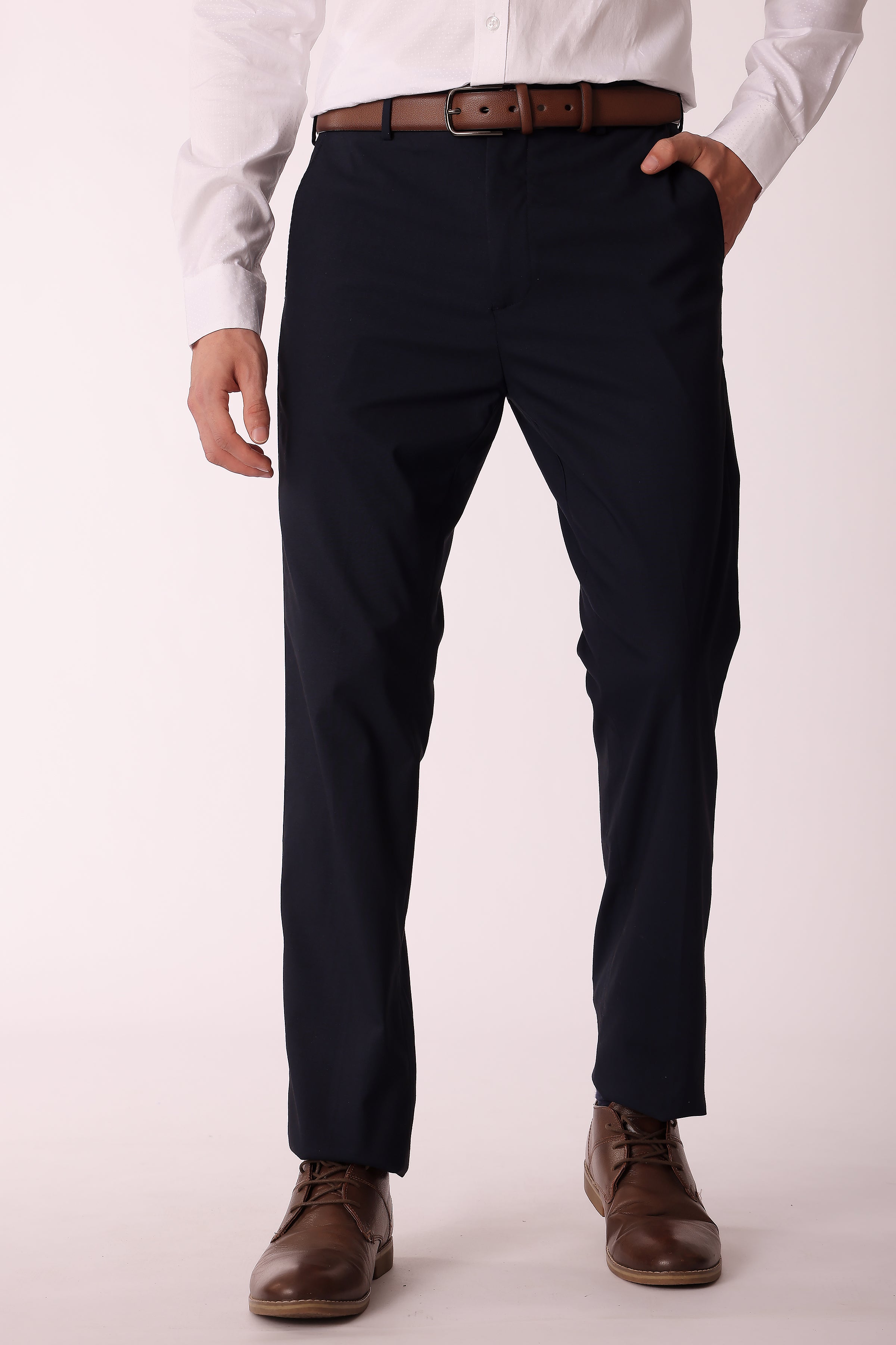 Men's Cotton stretch Slim Fit Chinos - Navy