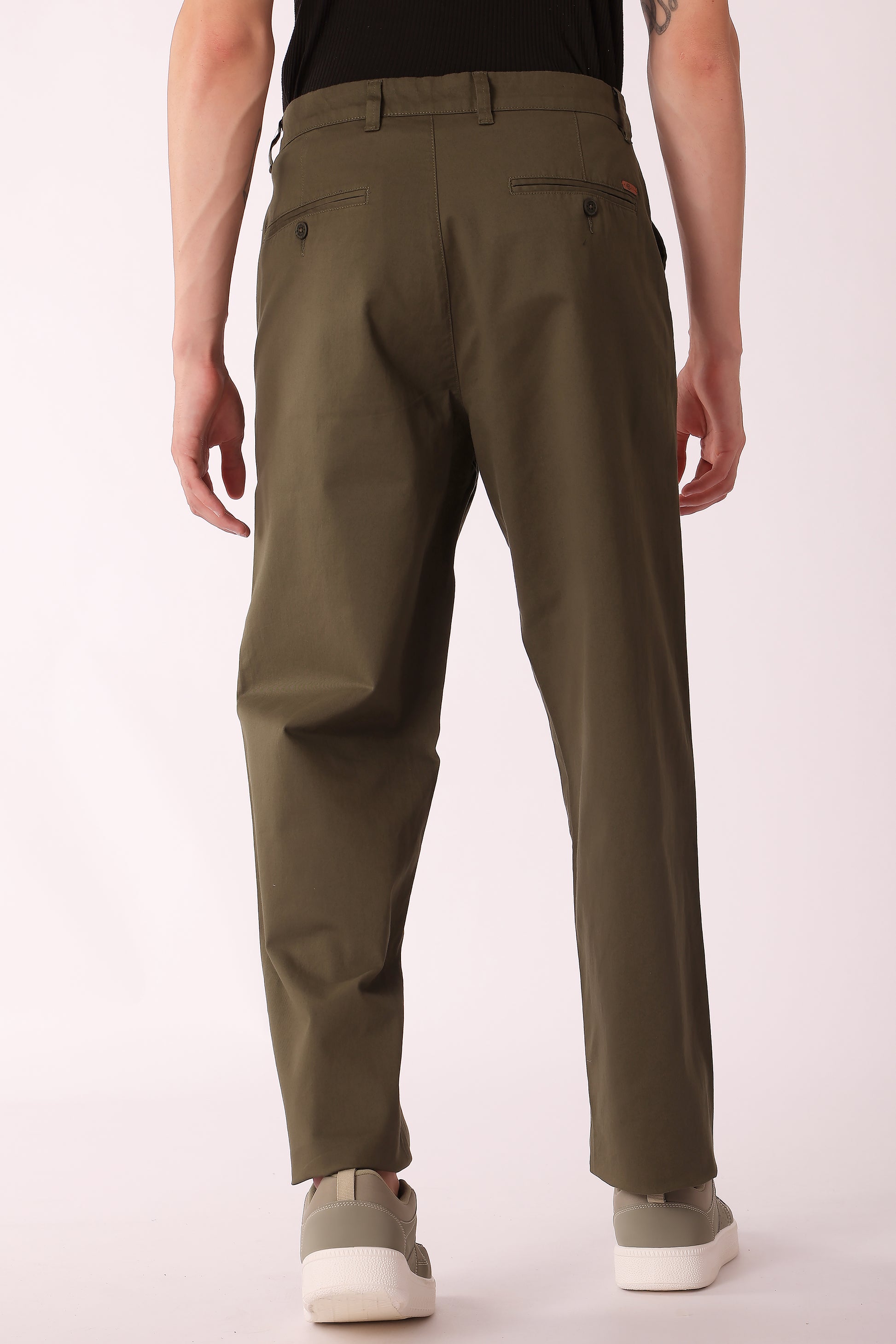 Men's Cotton stretch Straight Fit Chinos - extra image 2