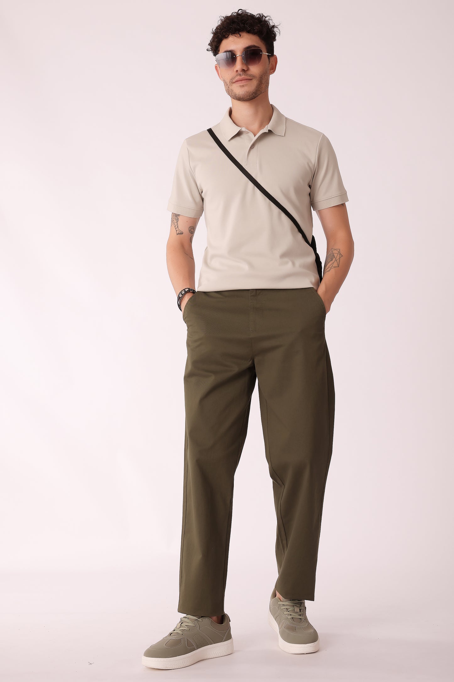 Men's Cotton stretch Straight Fit Chinos - extra image 4