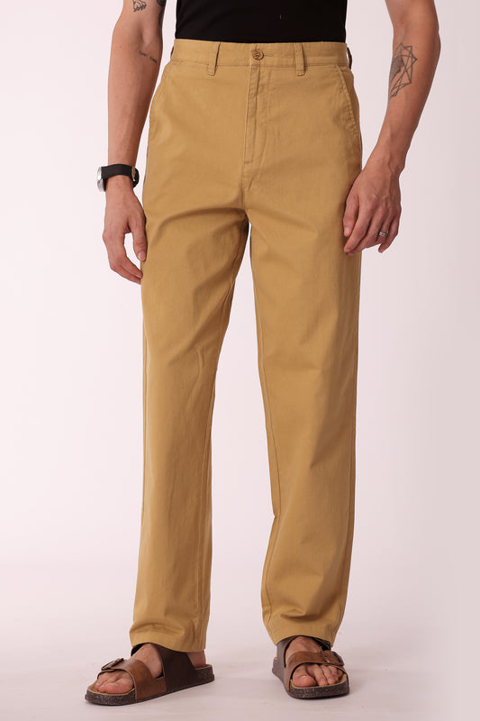 Men's Cotton stretch Straight Fit Chinos