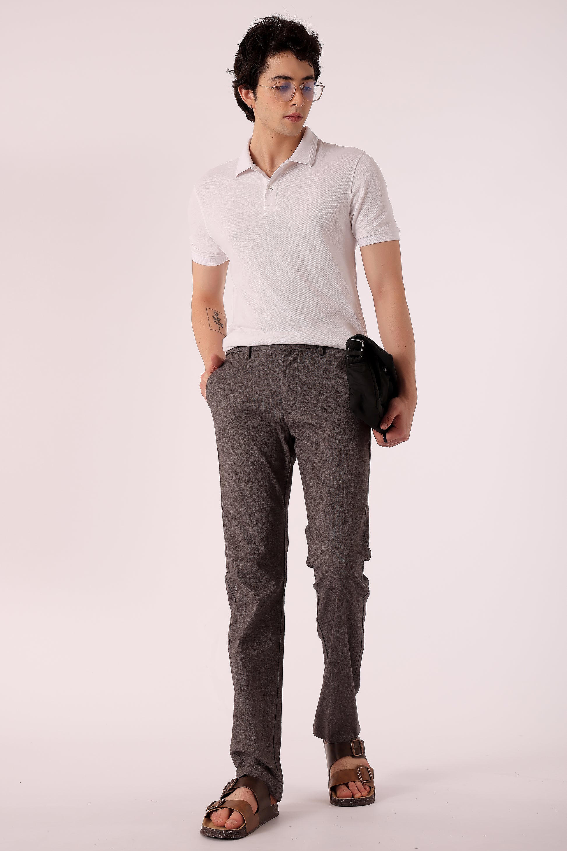 Men's Cotton stretch Slim Fit Chinos - extra image 5