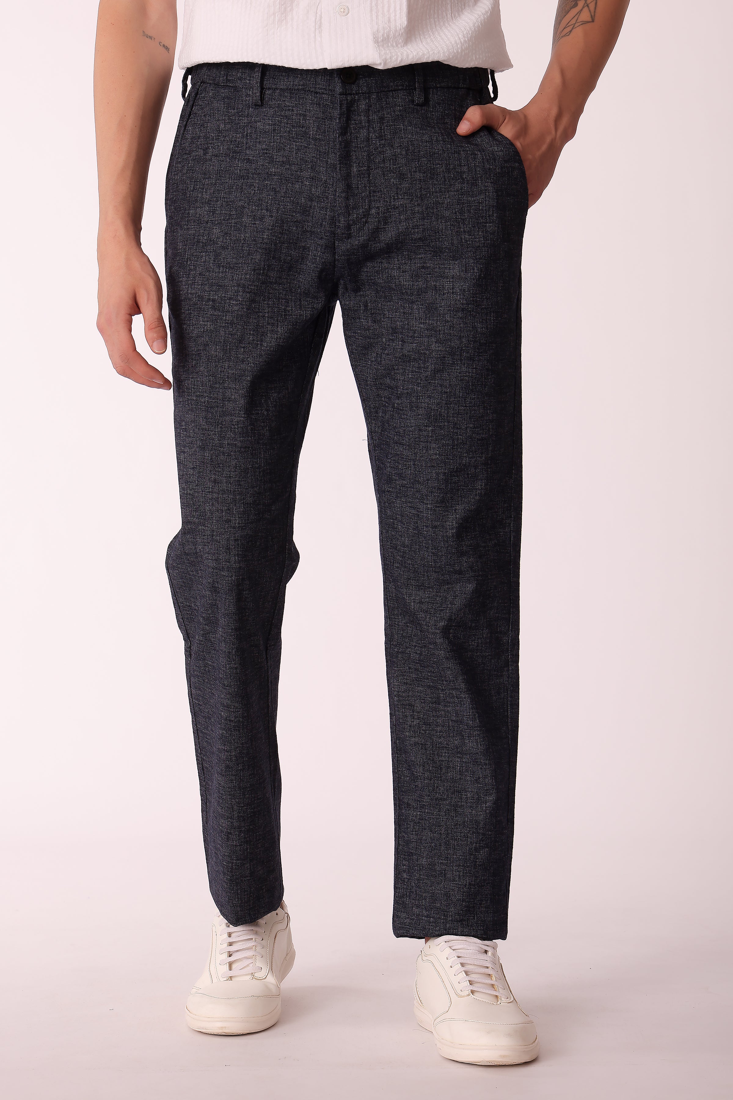 Men's Cotton stretch Slim Fit Chinos - Navy