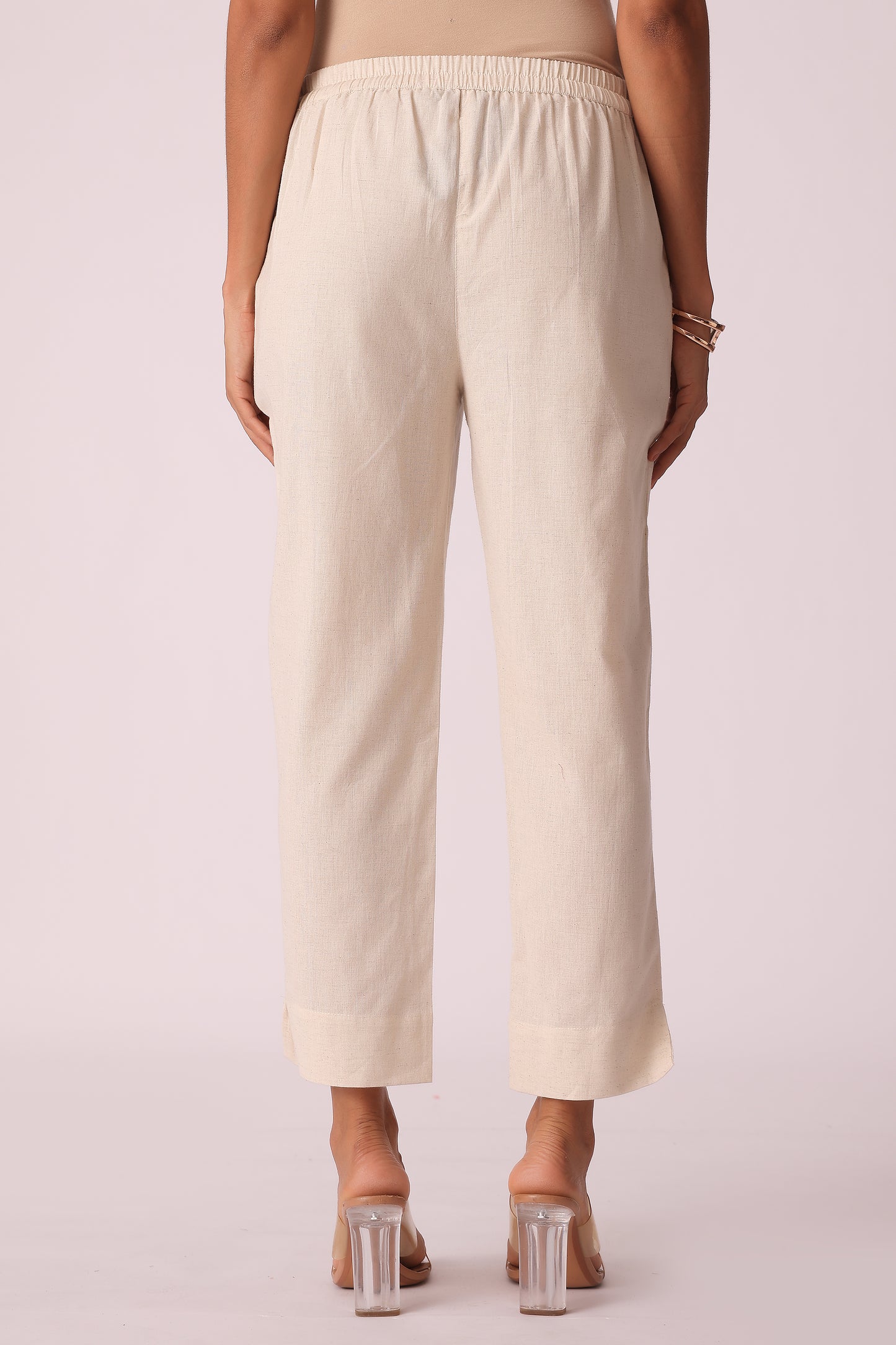 ETHNIC REGULAR FIT SOLID PANTS - extra image 2