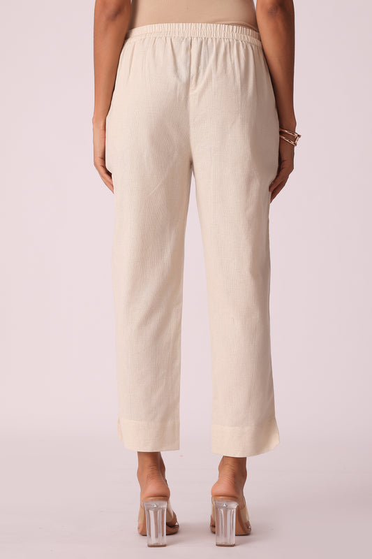 ETHNIC REGULAR FIT SOLID PANTS - extra image 2