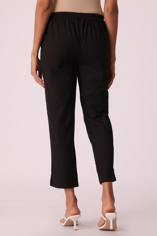 ETHNIC REGULAR FIT SOLID PANTS - extra image 2