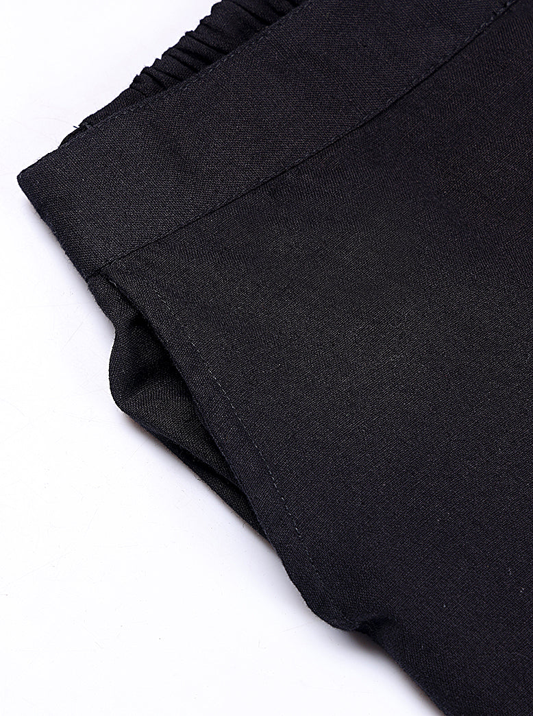 ETHNIC REGULAR FIT SOLID PANTS - extra image 5