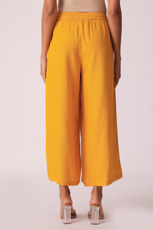 ETHNIC REGULAR FIT SOLID PLAZZO - extra image 2