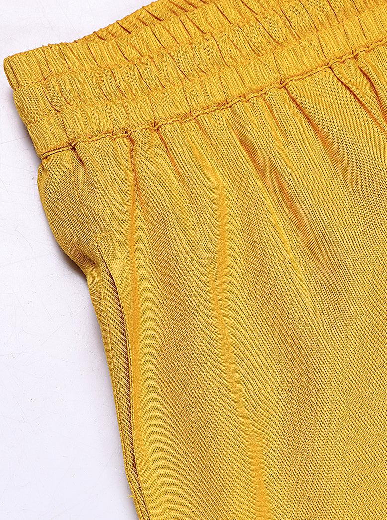ETHNIC REGULAR FIT SOLID PLAZZO - extra image 5