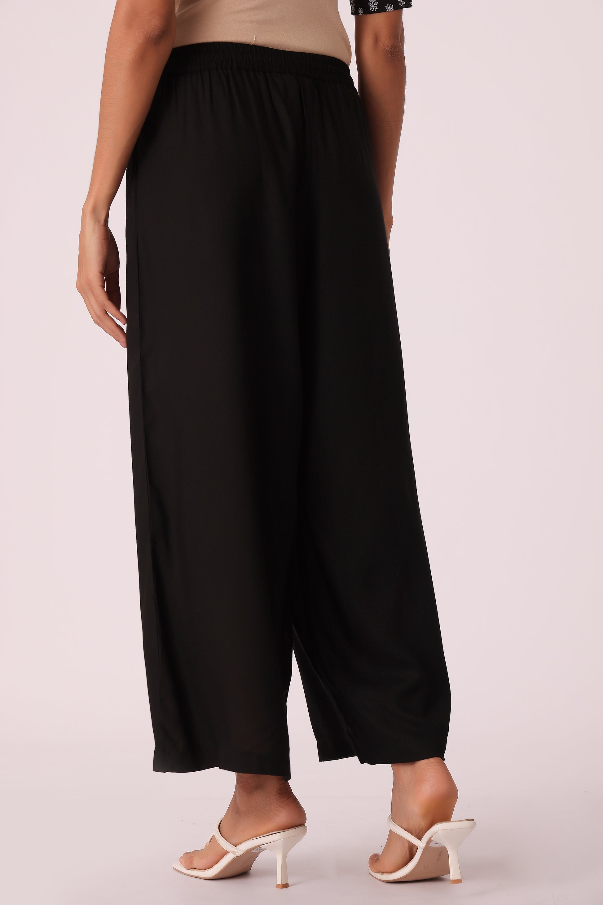 ETHNIC REGULAR FIT SOLID PLAZZO - extra image 2