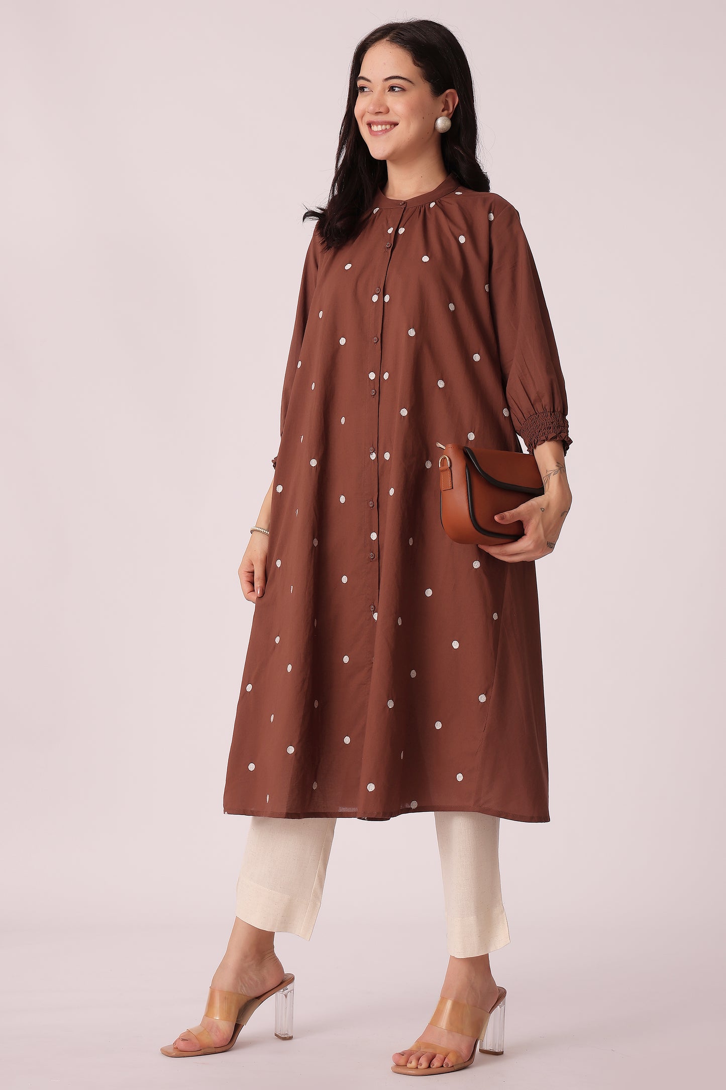 ETHNIC LOOSE FIT ALL OVER EMB KURTA - extra image 3
