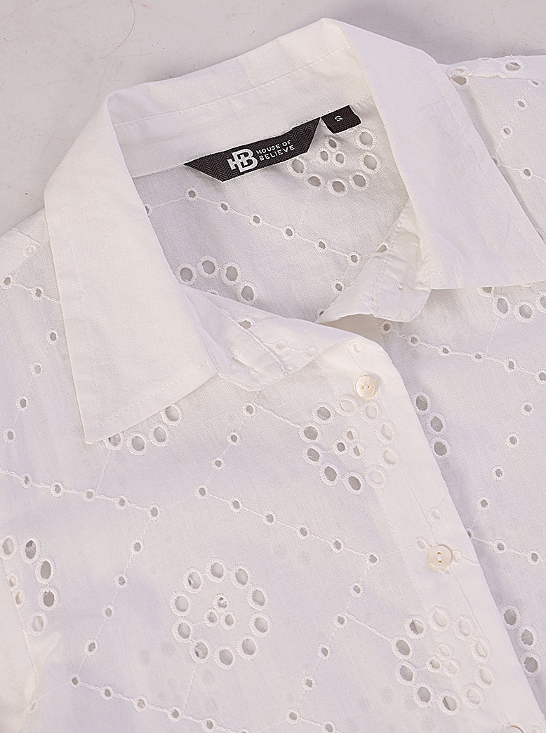 ETHNIC LOOSE FIT SCHIFFLI EMB KURTA - extra image 4