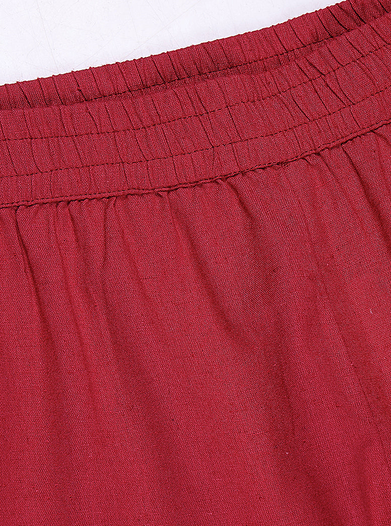 ETHNIC REGULAR FIT SOLID PANTS - extra image 3