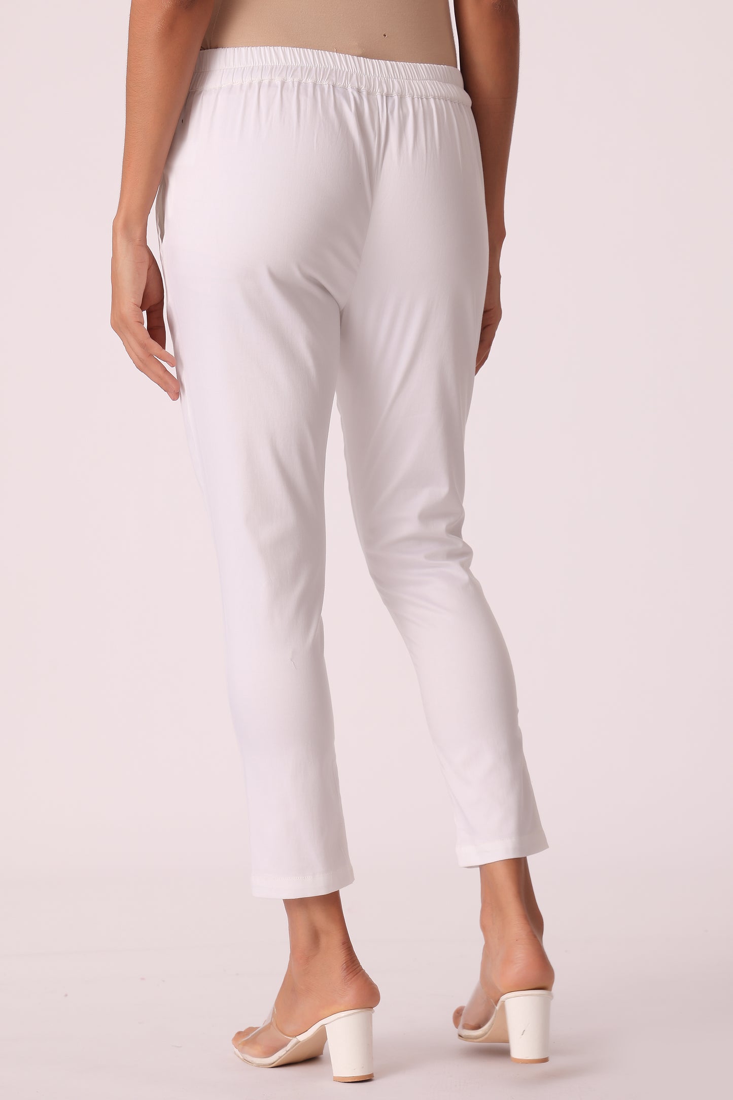 ETHNIC SLIM TAPERED FIT SOLID PANTS - extra image 2