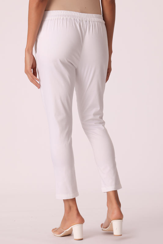 ETHNIC SLIM TAPERED FIT SOLID PANTS - extra image 2