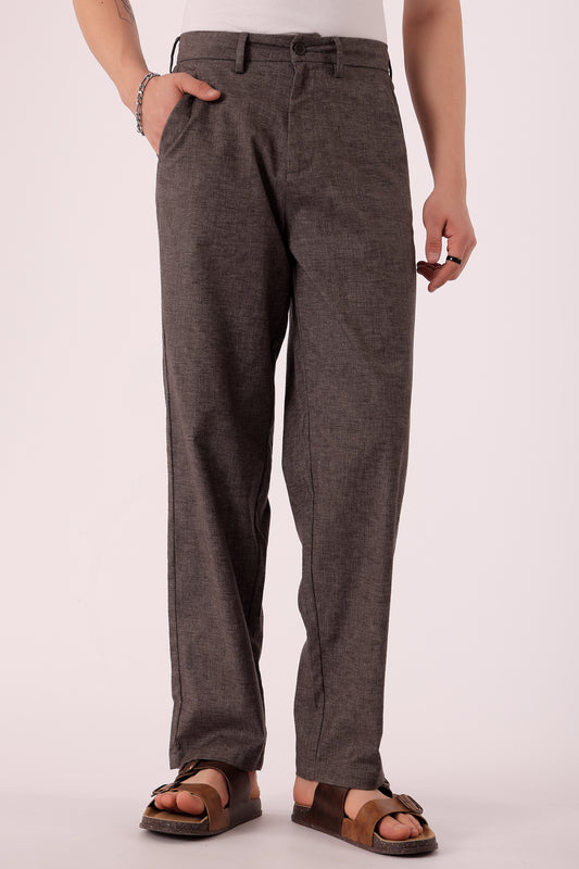 Men's Cotton stretch Straight Fit Chinos - Dk Grey
