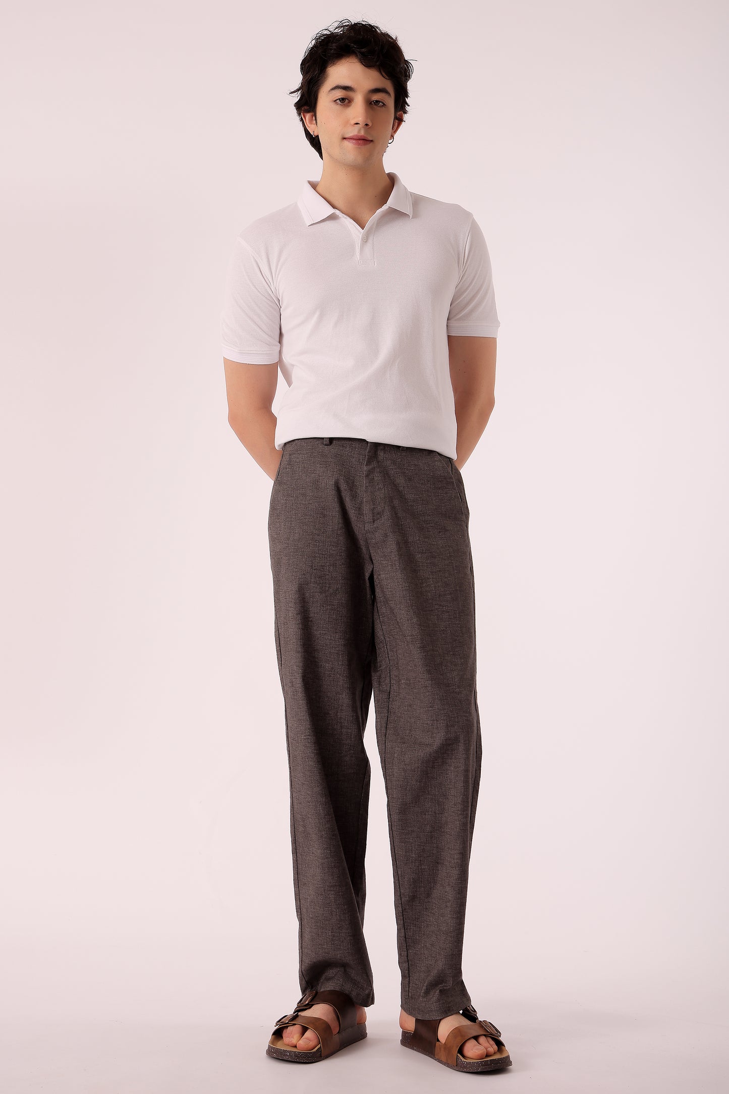 Men's Cotton stretch Straight Fit Chinos - extra image 2