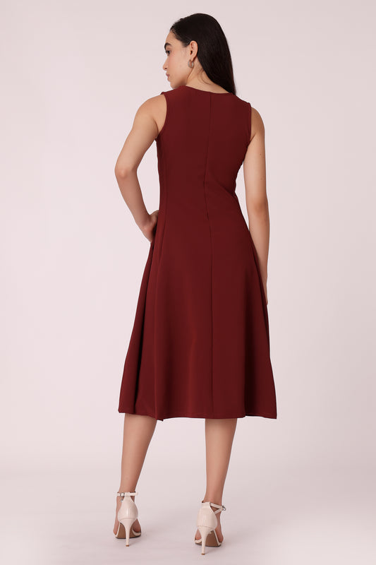 western fit & flare casual solid color dresses - extra image 2