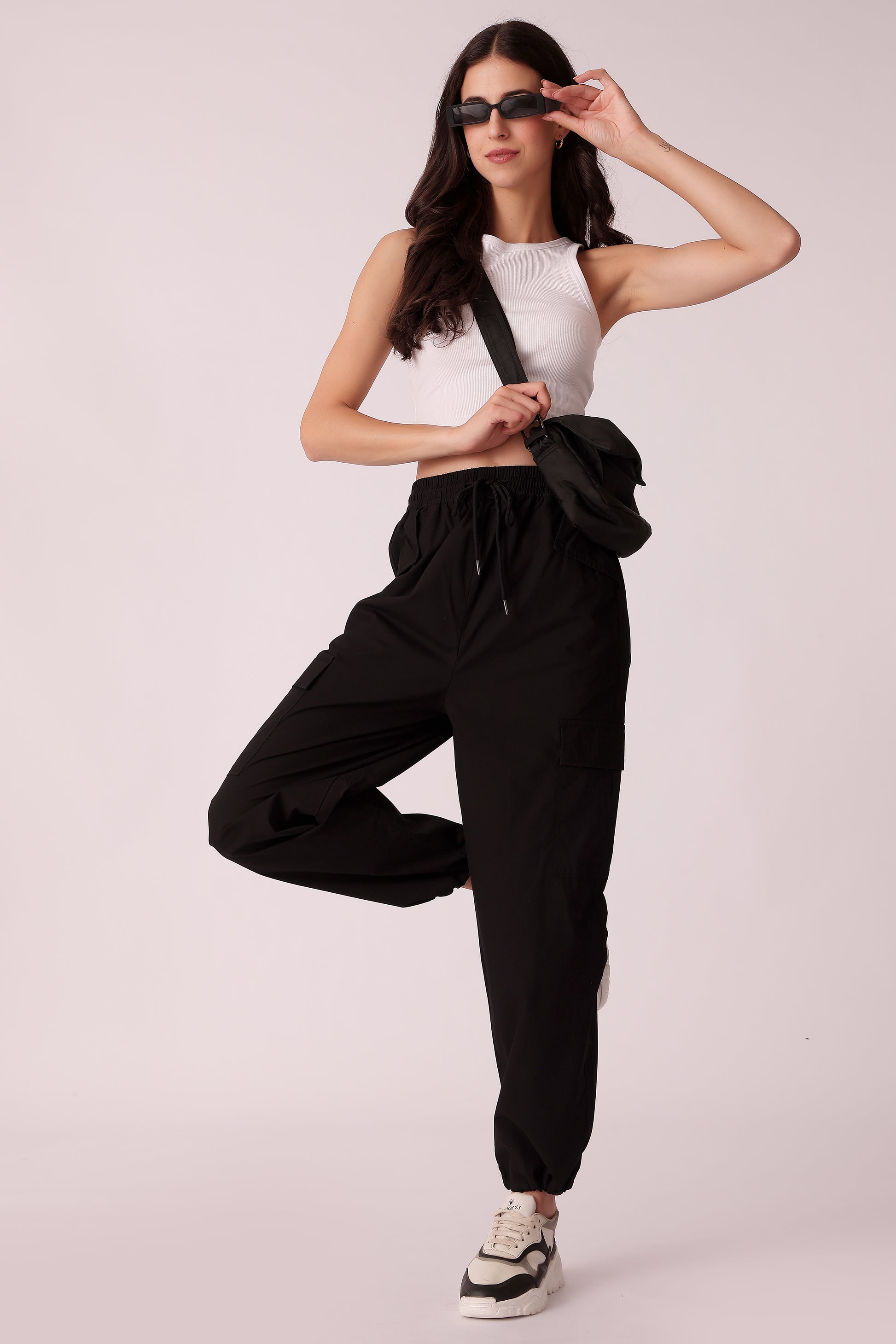 western cargo casual solid color pants - extra image 3