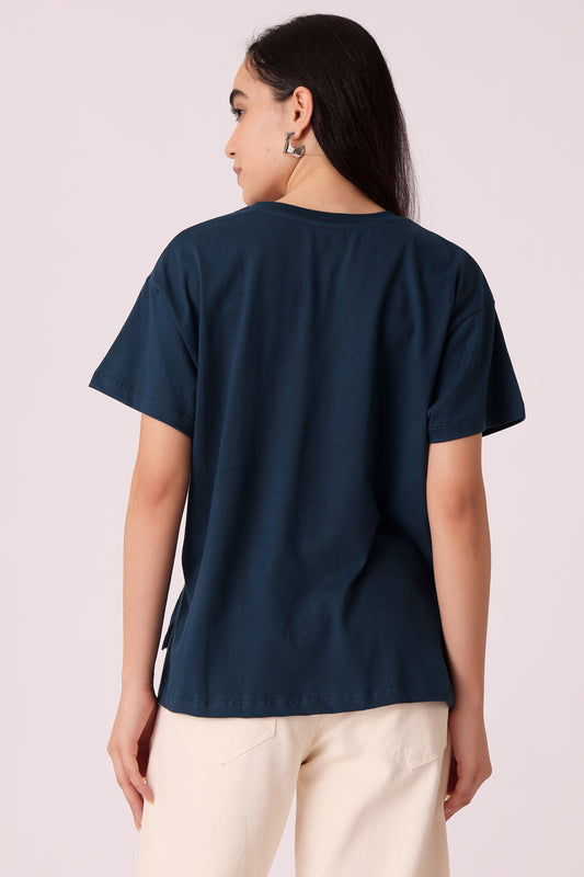 western boxy fit casual printed t-shirts - extra image 2