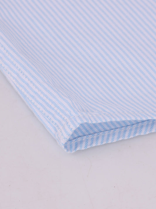 Men's Stripe Oxford Shirt Half Sleeve - extra image 2