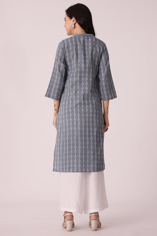 ETHNIC REGULAR FIT KANTHA KURTA - extra image 2