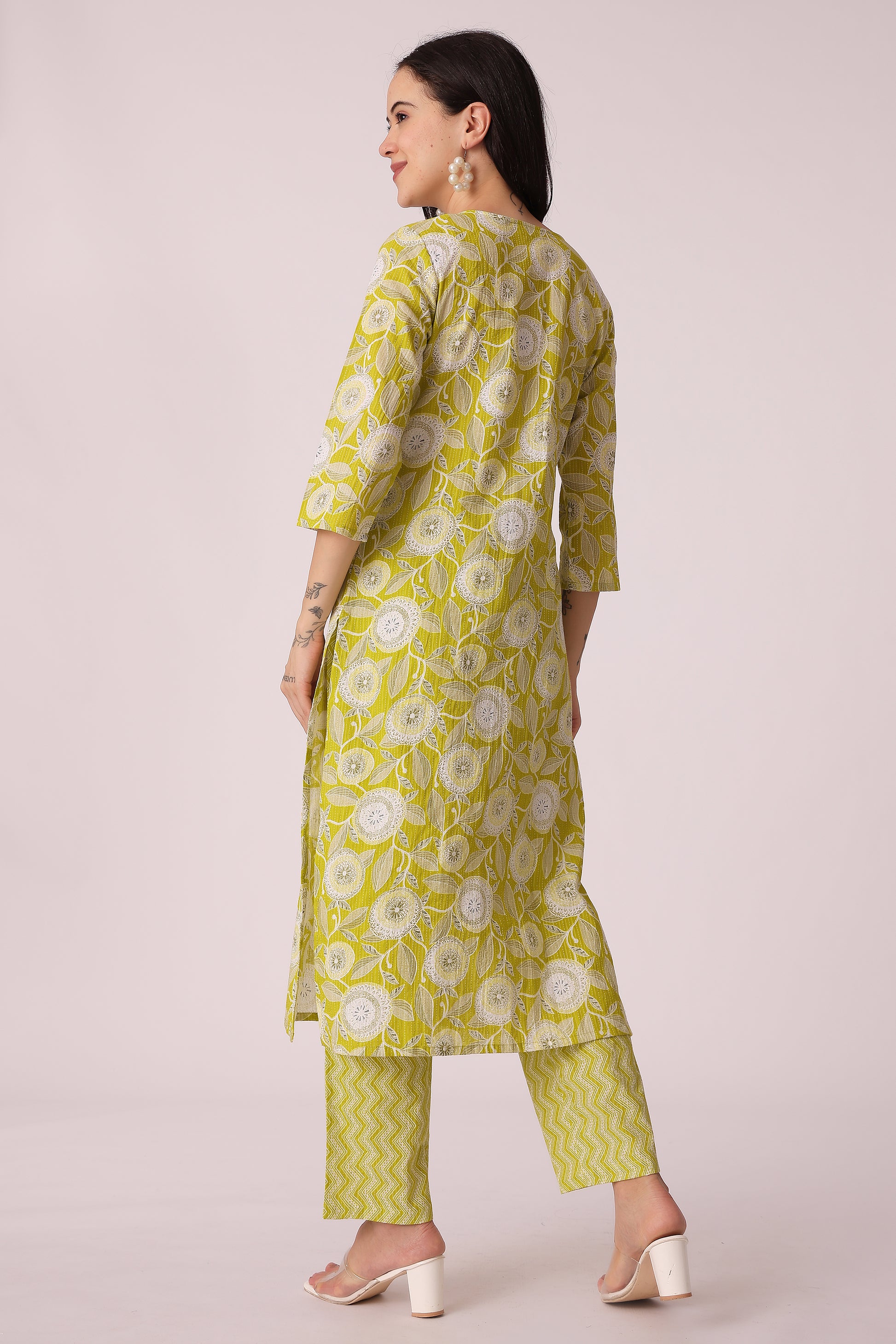 ETHNIC REGULAR FIT KANTHA 2PCS SET - extra image 2