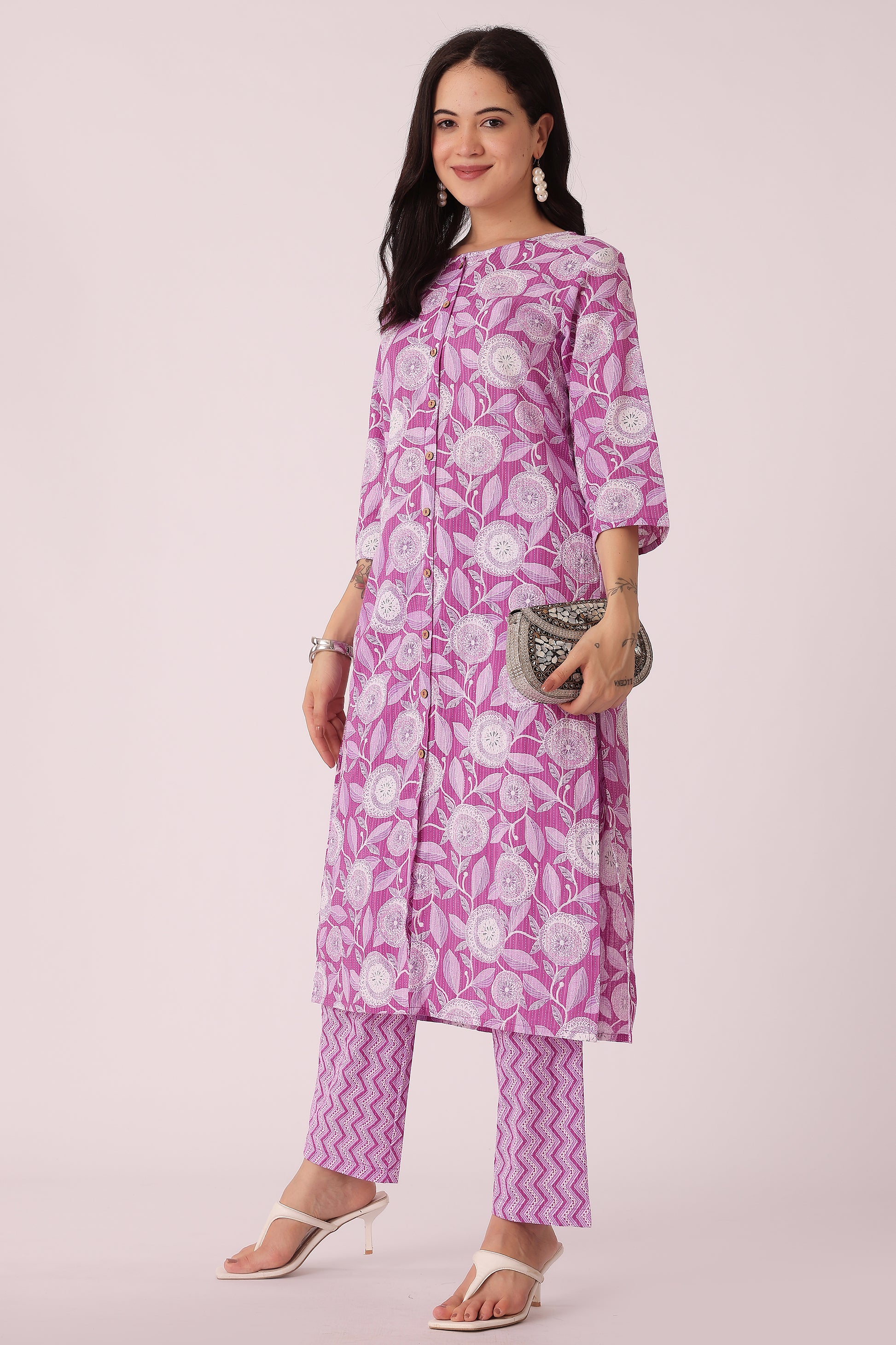 ETHNIC REGULAR FIT KANTHA 2PCS SET - extra image 3