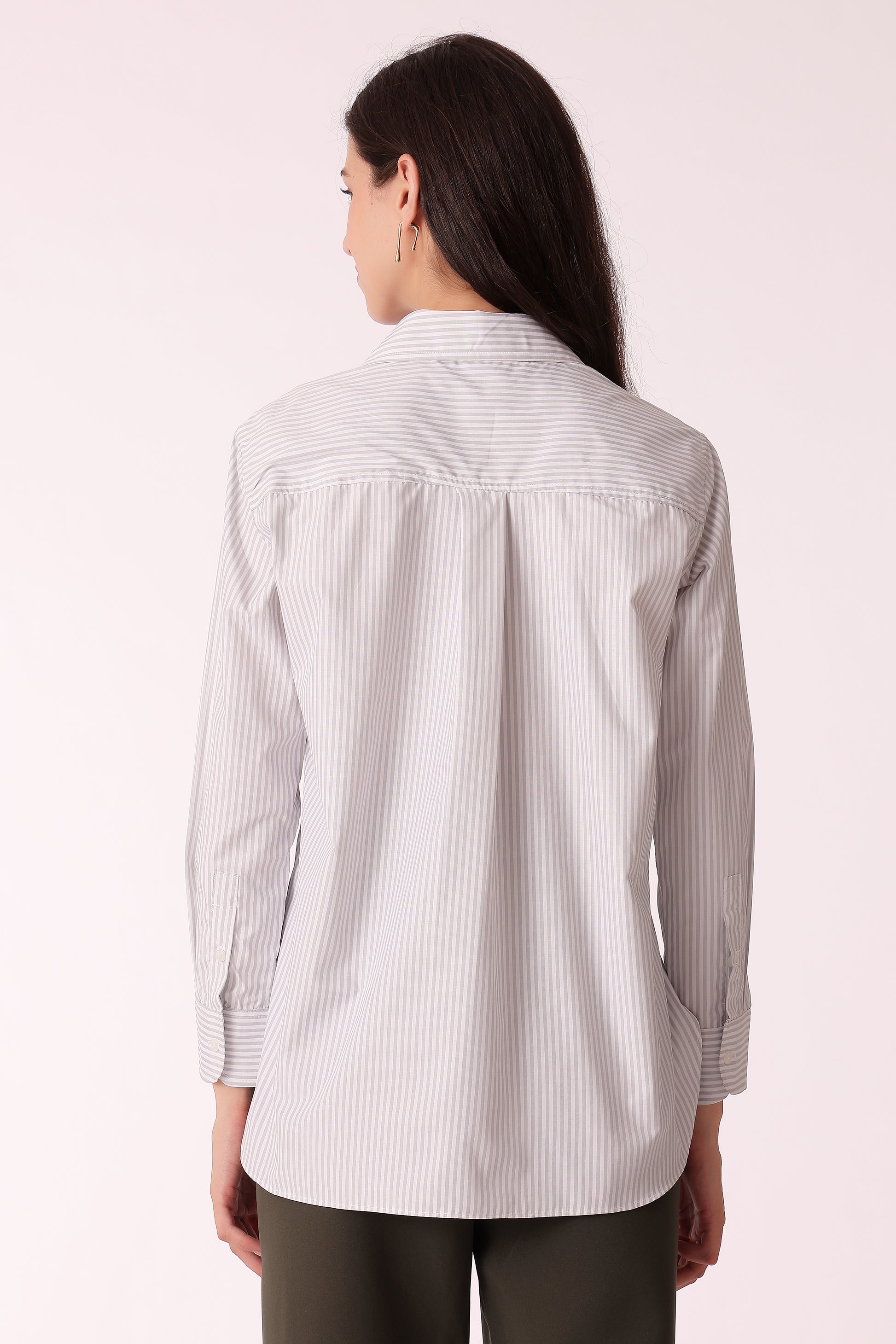 western relaxed casual stripe shirts - extra image 2