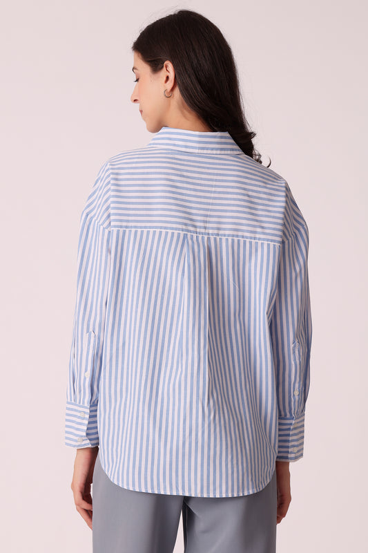 western oversized casual stripe shirts - extra image 2
