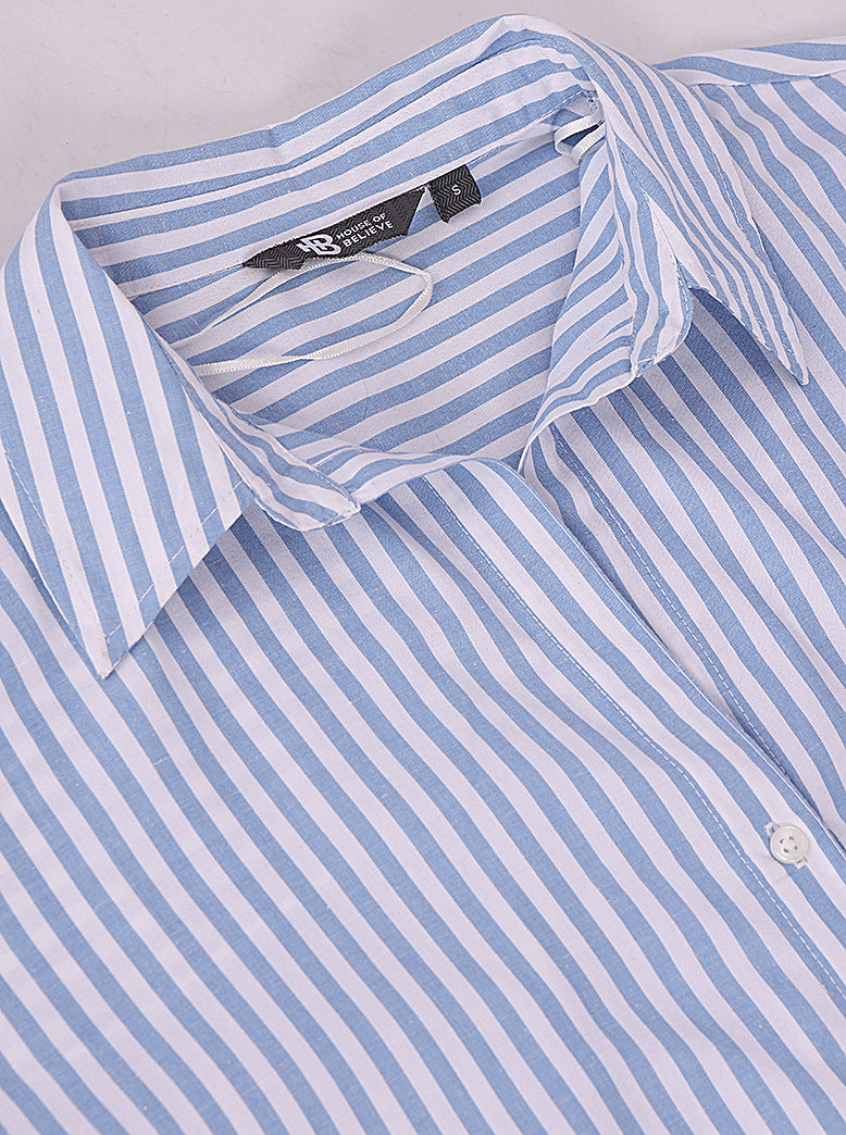 western oversized casual stripe shirts - extra image 4