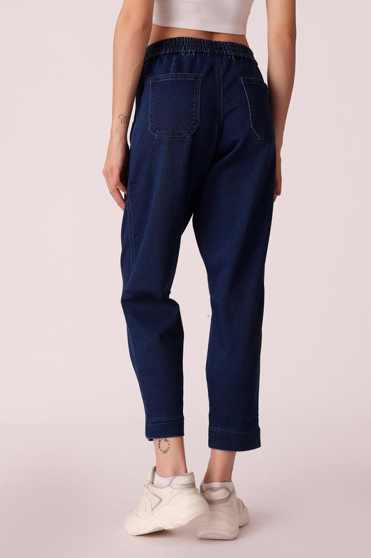 western tapered fit casual solid jeans - extra image 2
