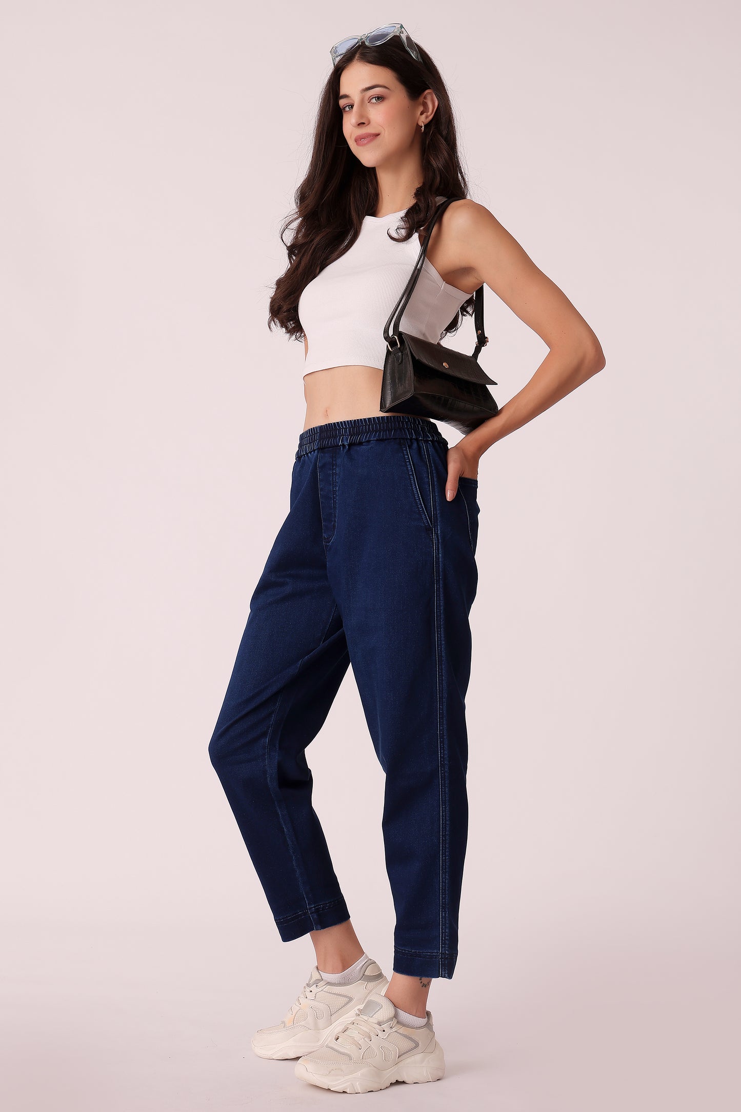 western tapered fit casual solid jeans - extra image 3