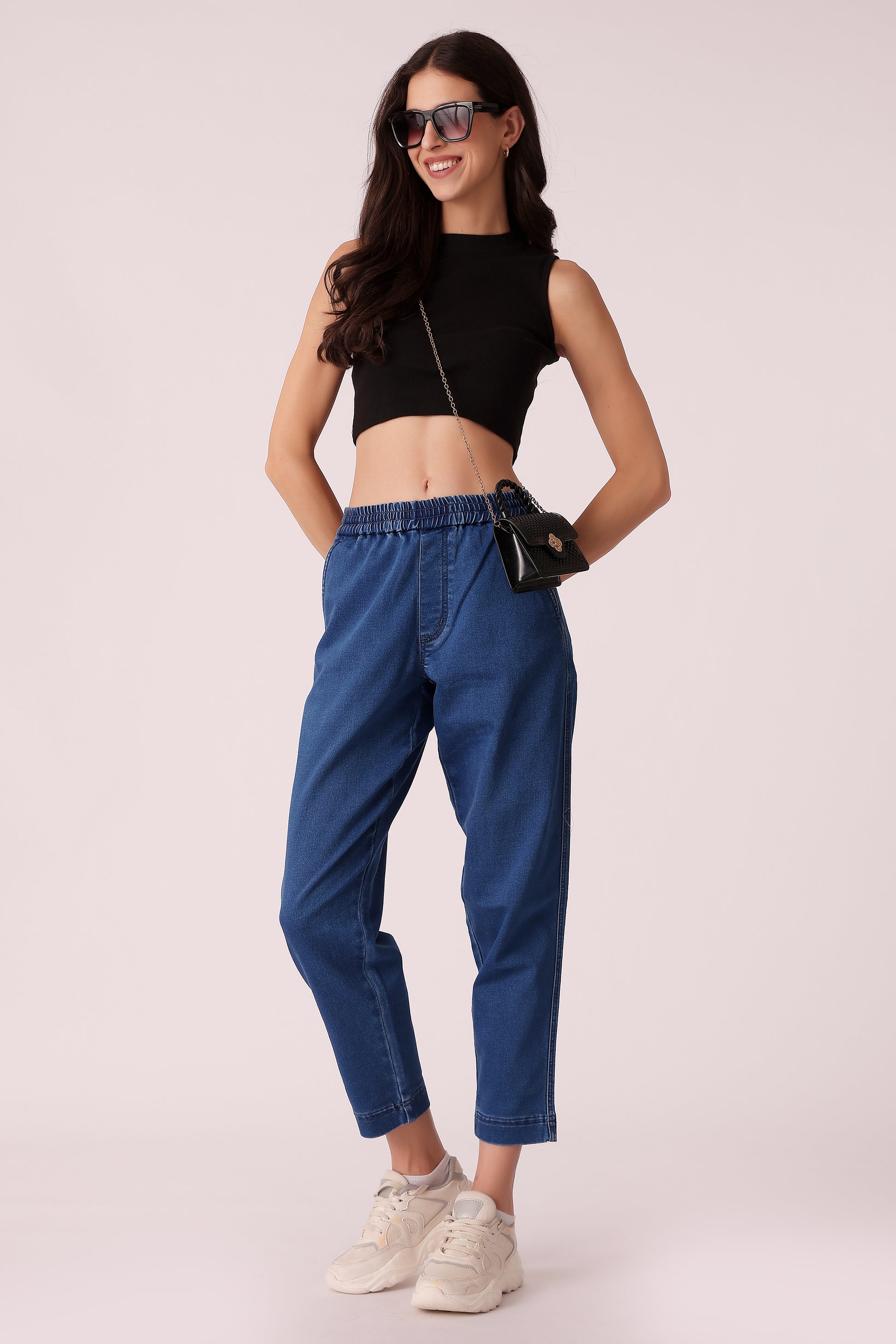 western tapered fit casual solid jeans - extra image 3