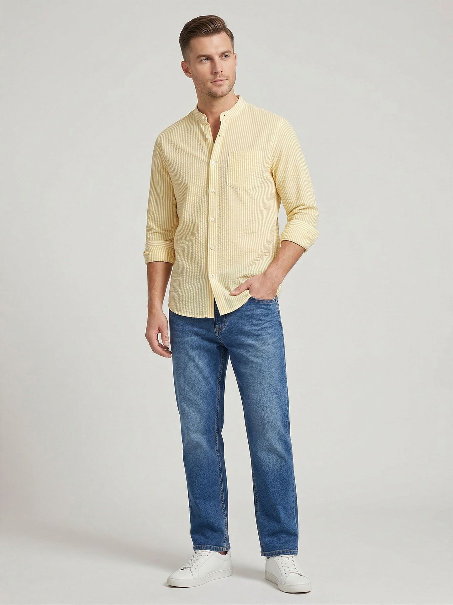 Men'S Casual Slim Fit Jeans