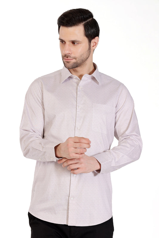 Mens Formal All over print Shirt - Blue