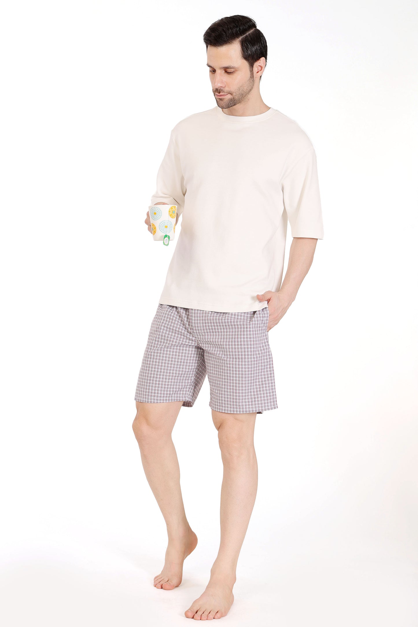 Mens Casual checks Boxer - extra image 3