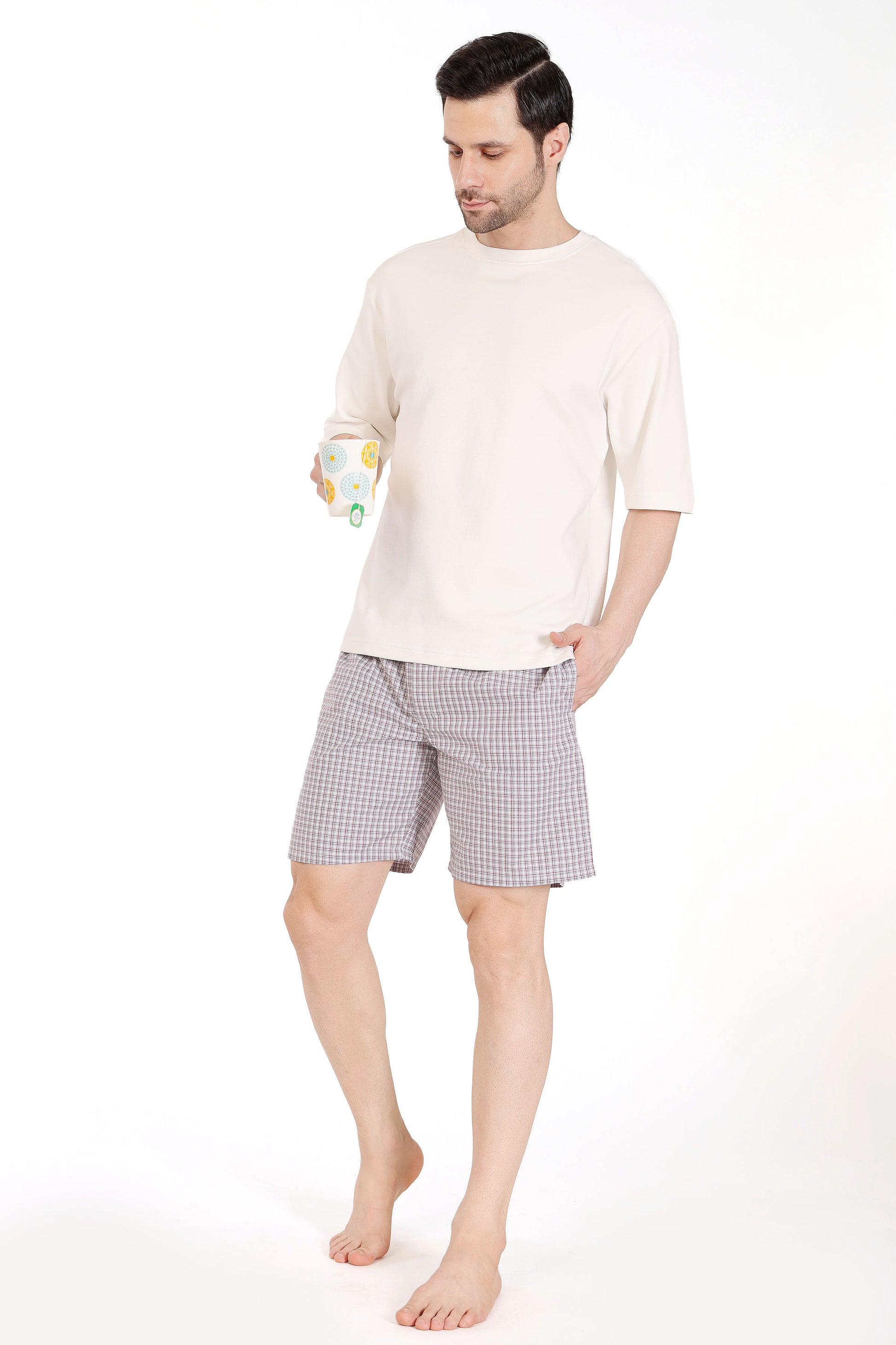 Mens Casual checks Boxer - extra image 3