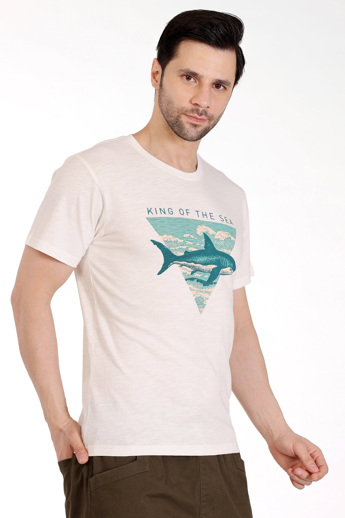 Mens Cotton Slub Graphic Tshirt - extra image 2