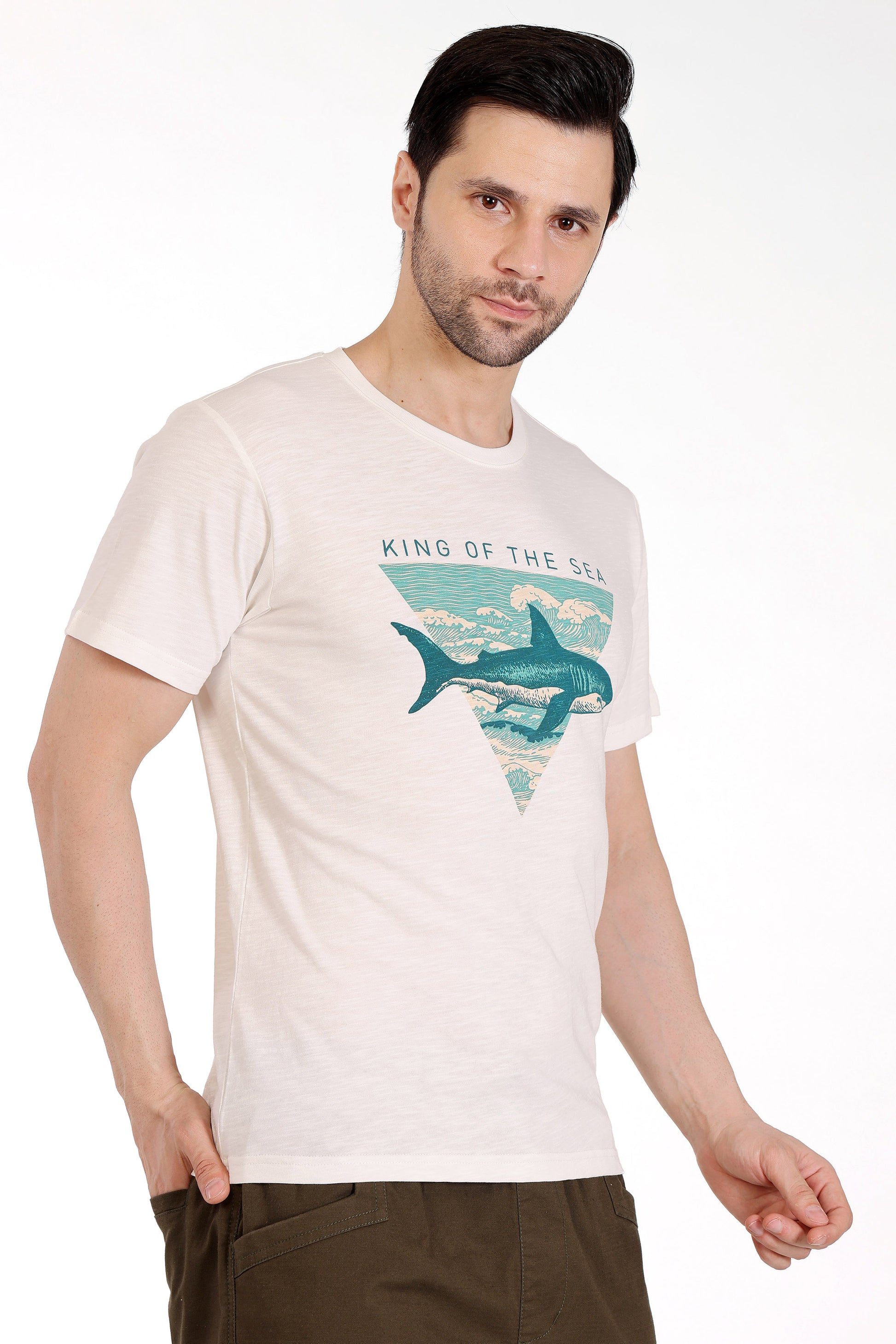 Mens Cotton Slub Graphic Tshirt - extra image 2