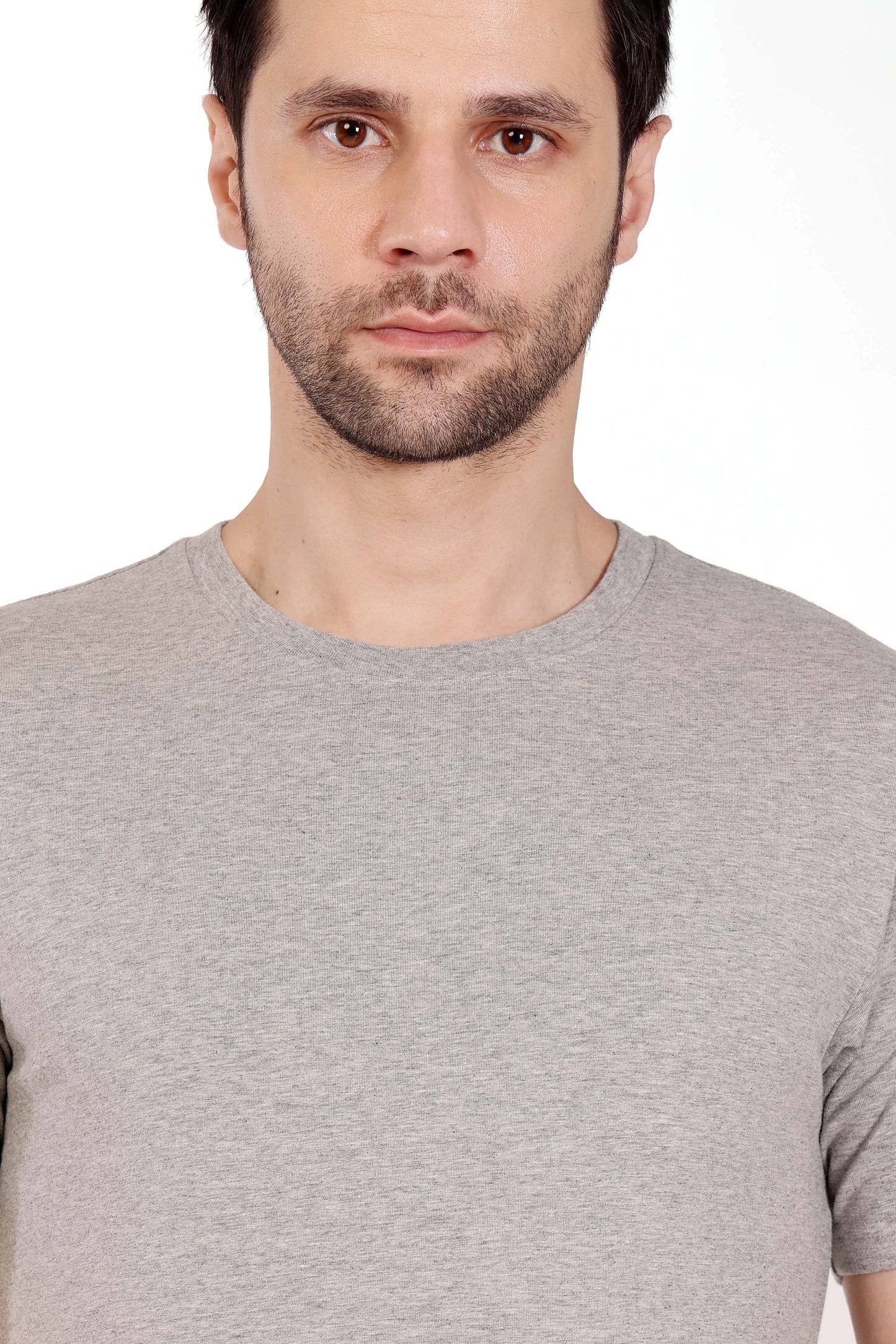 Mens Cotton Lycra Solid Tshirt - extra image 3
