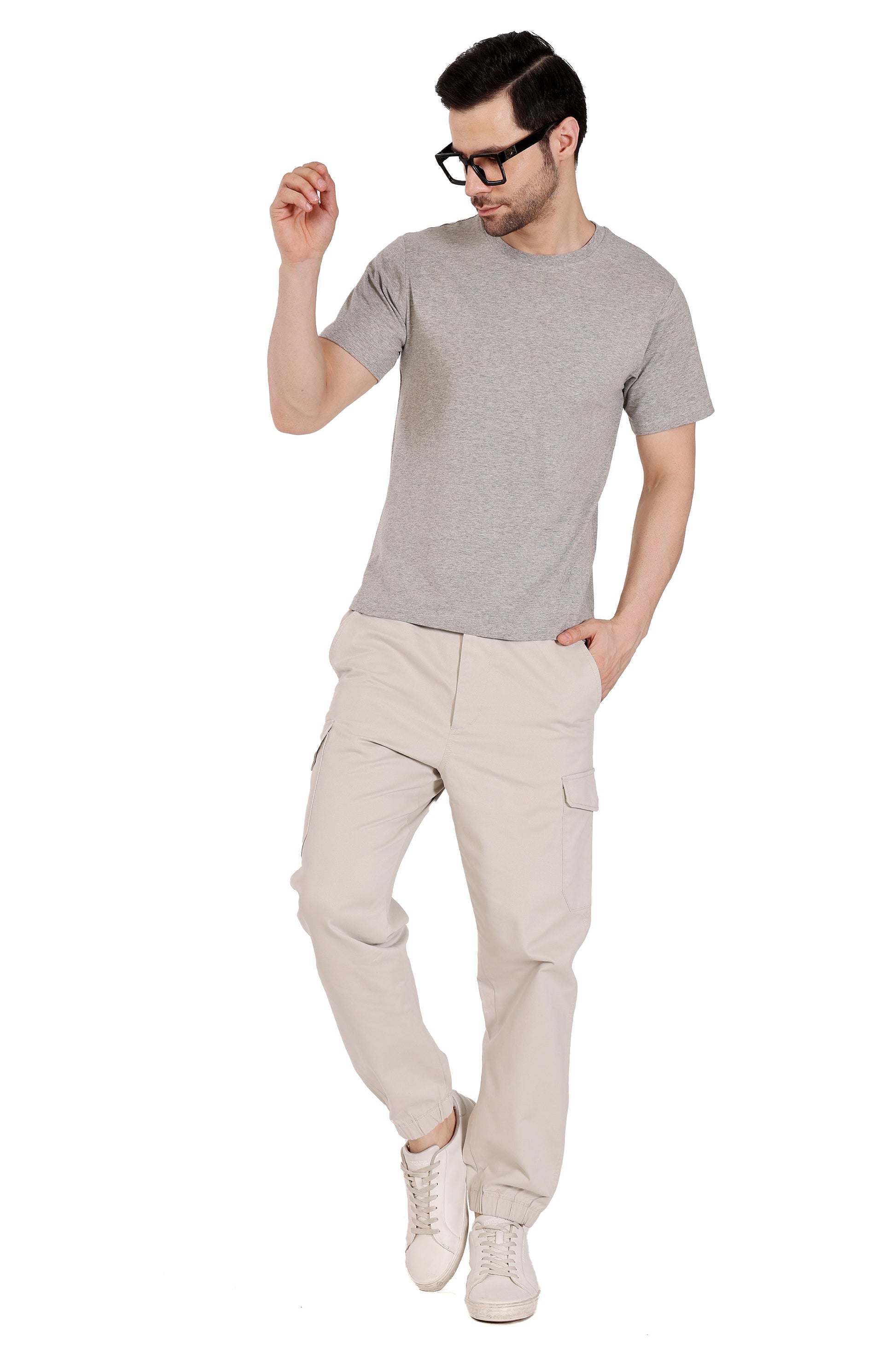 Mens Cotton Lycra Solid Tshirt - extra image 4