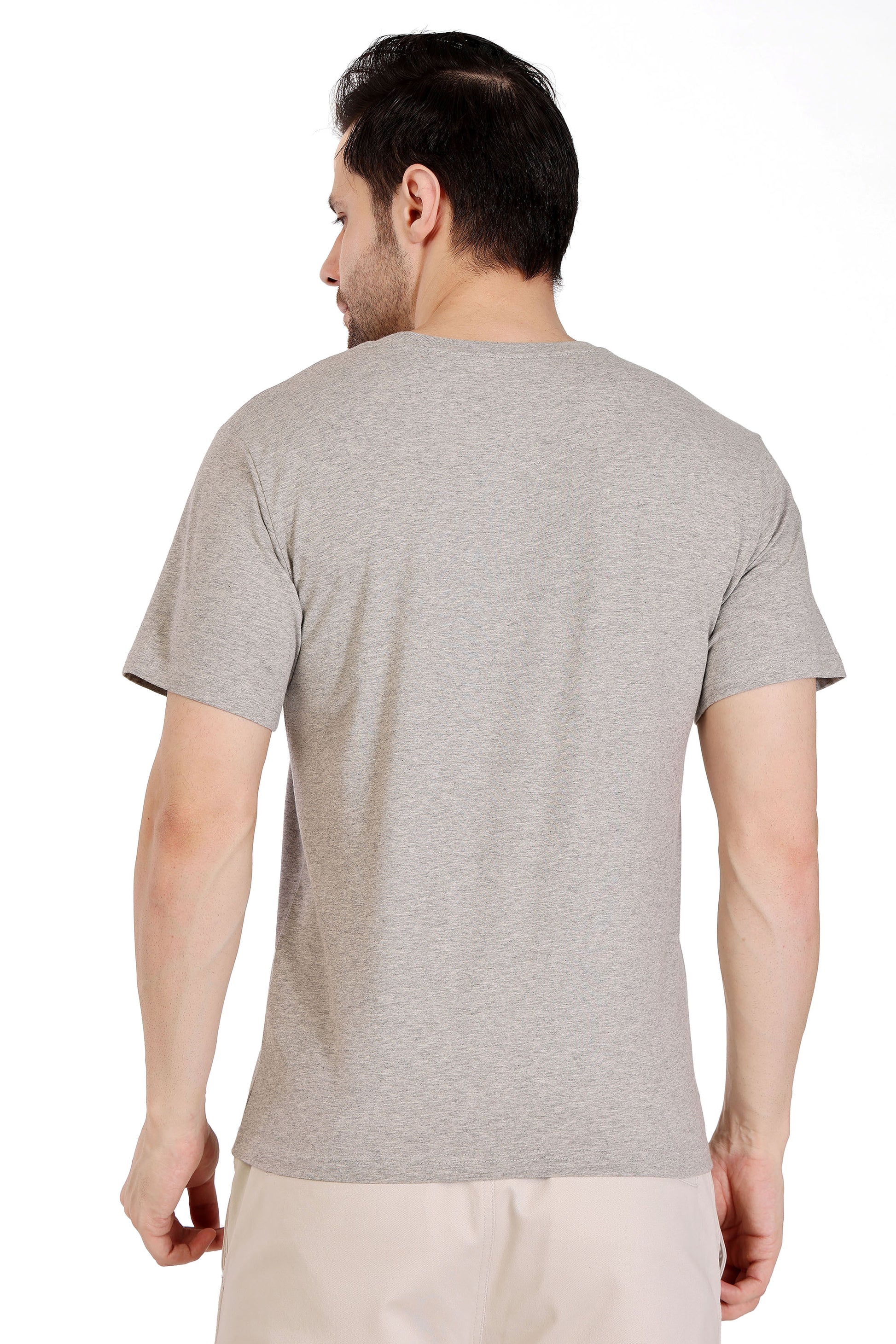 Mens Cotton Lycra Solid Tshirt - extra image 5