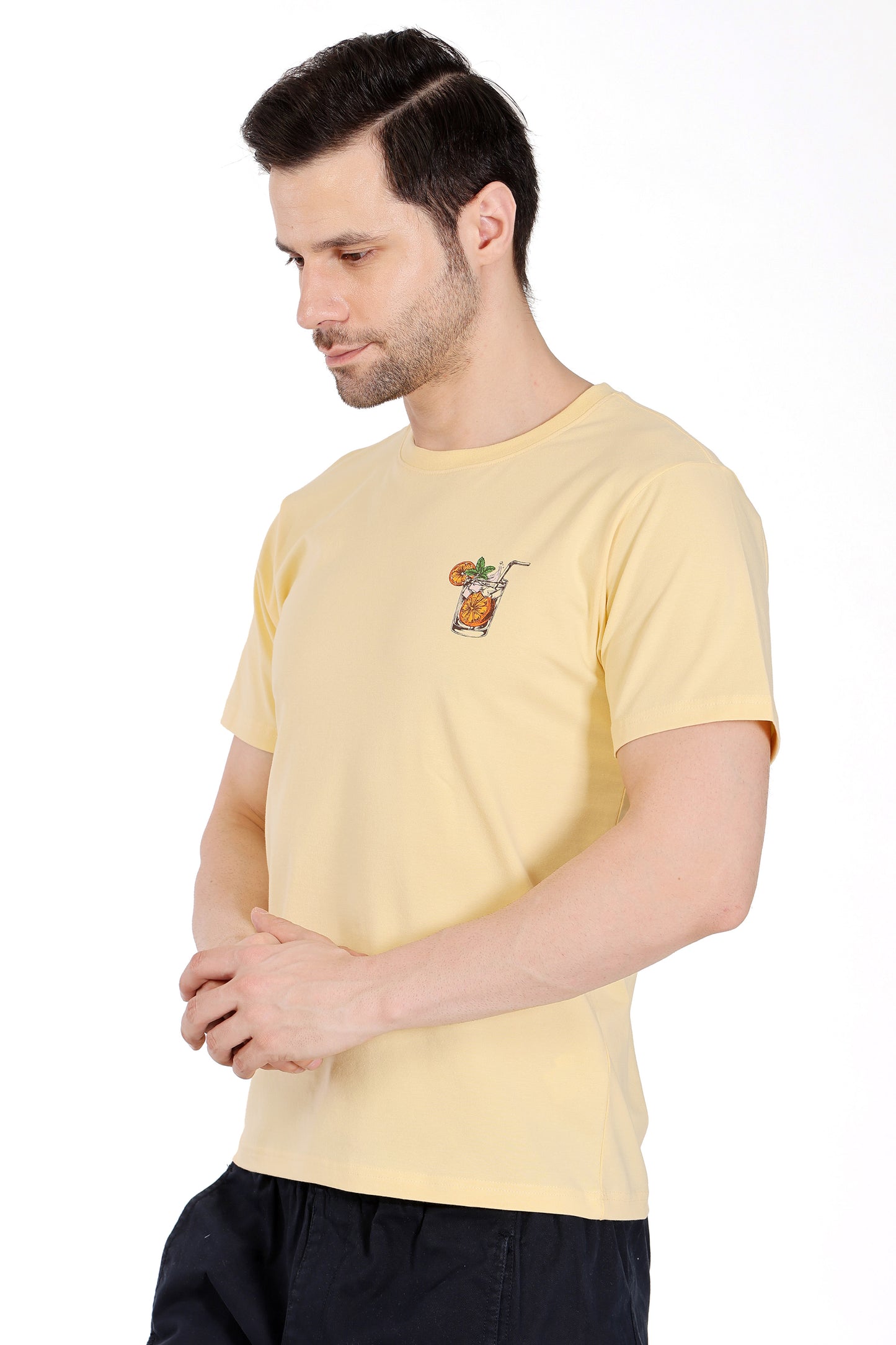 Mens Cotton Lycra Graphic Tshirt - extra image 2