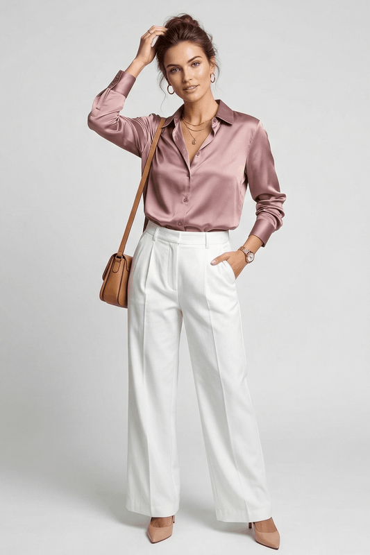 Straight Fit Pant - White