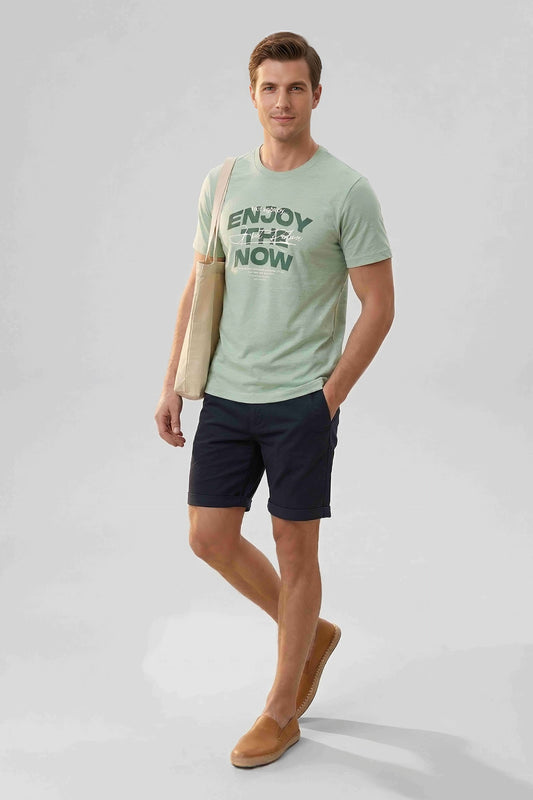 Men'S True Melange Graphic Tshirts - MINT MELANGE