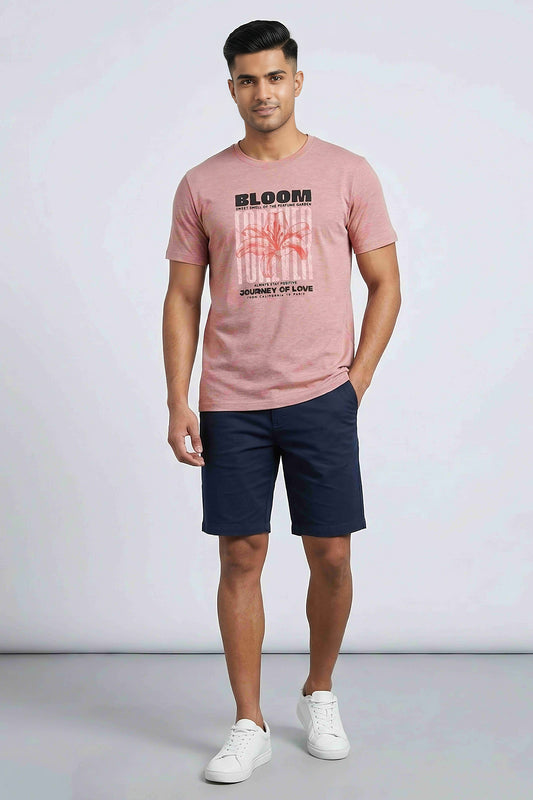 Men'S True Melange Graphic Tshirts