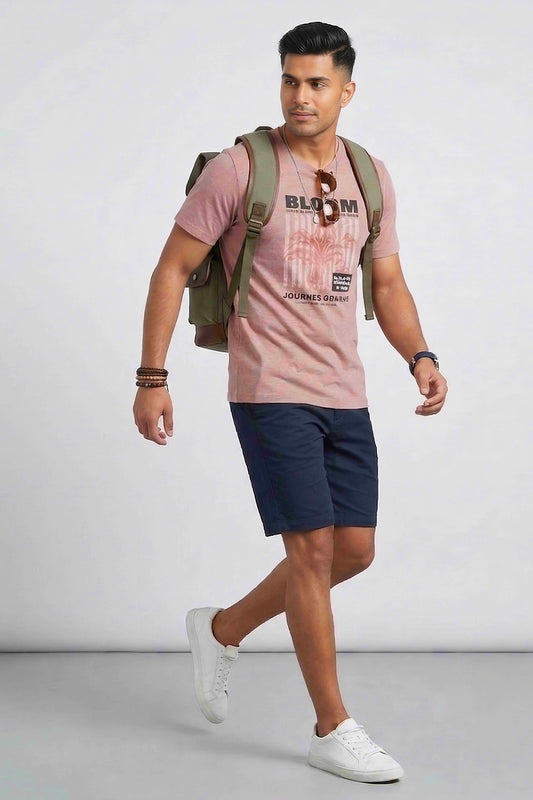 Men'S True Melange Graphic Tshirts