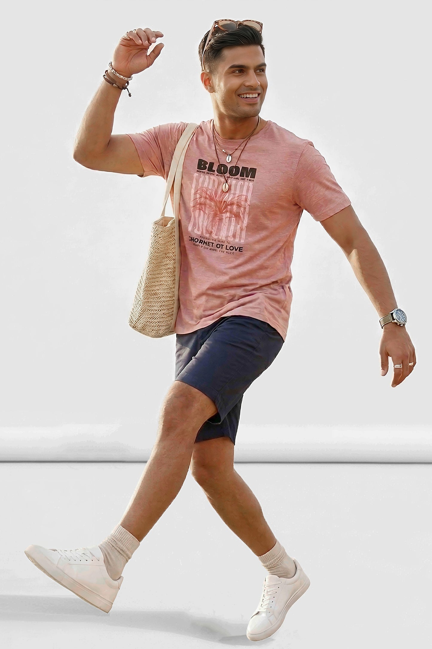 Men'S True Melange Graphic Tshirts