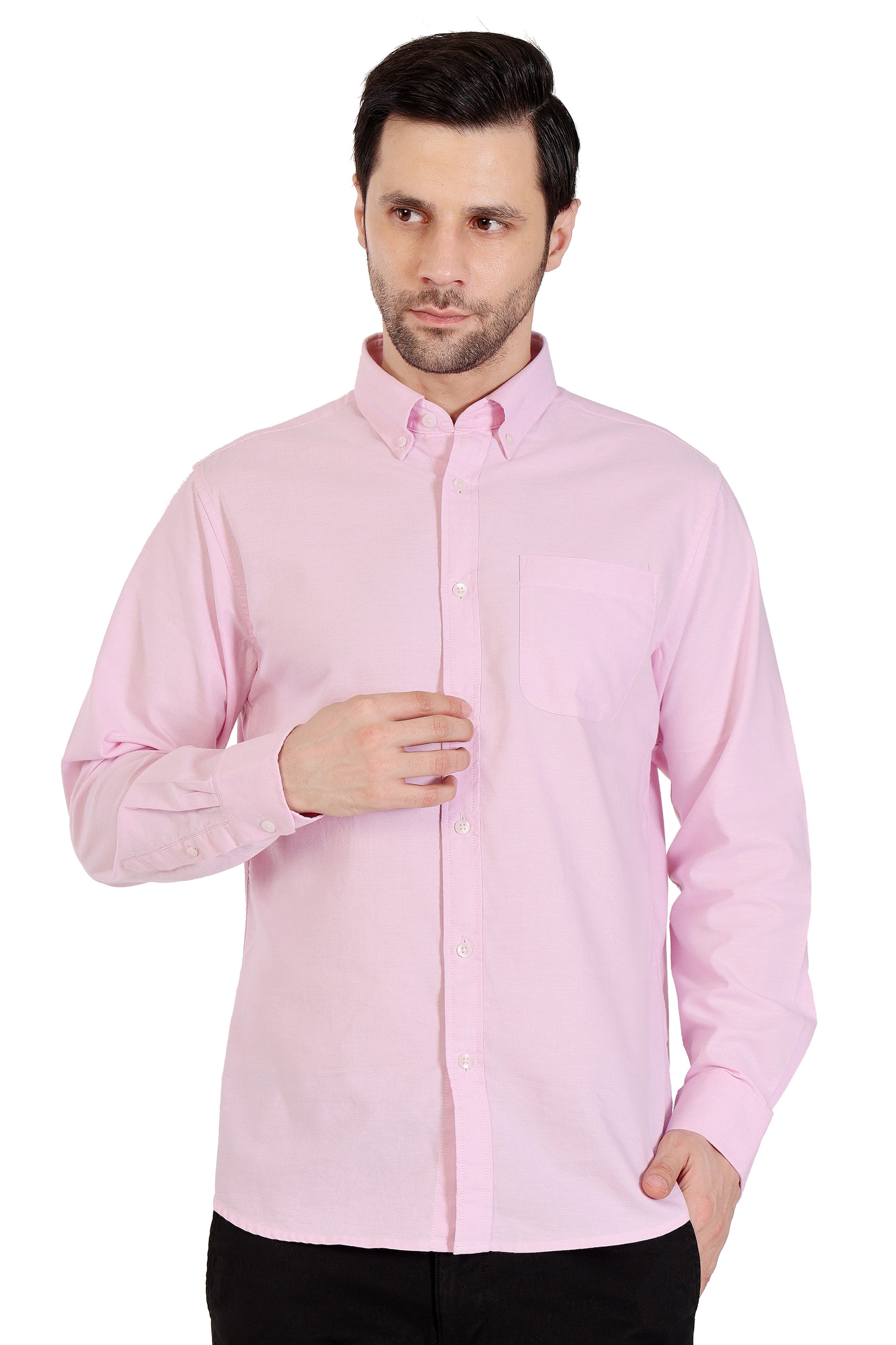 Mens Button down collar Oxford Shirt - Lilac