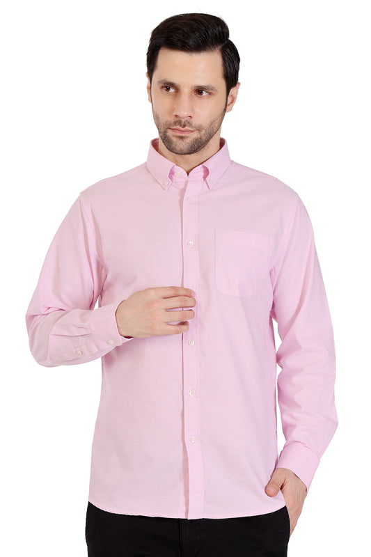 Mens Button down collar Oxford Shirt - Lilac